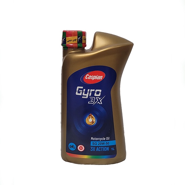 روغن موتور سیکلت کاسپین مدل جیرو 20w50 حجم 1 لیتر