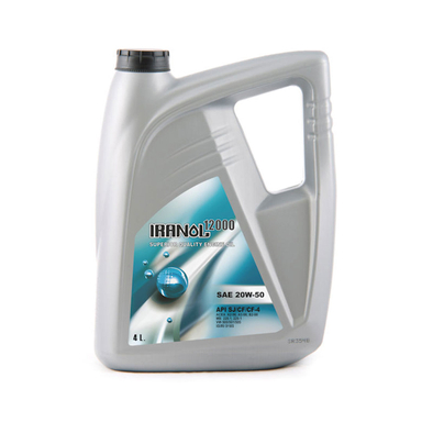 روغن موتور خودرو ایرانول مدل SJ 12000 کد 50_20 حجم 4 لیتر
