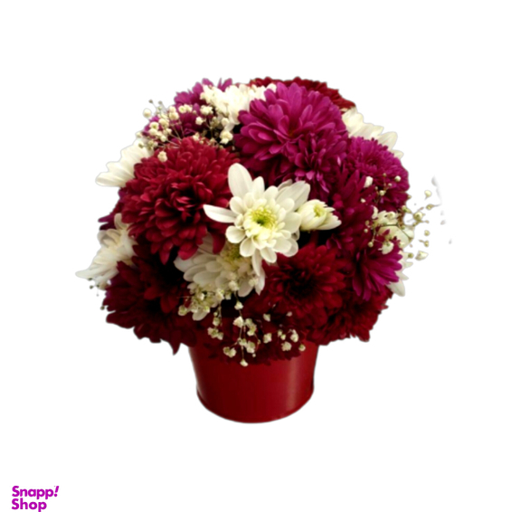 باکس گل طبیعی داوودی نارگل کد 008