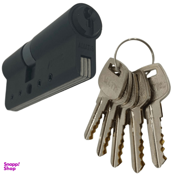سیلندر قفل آماتیس مدل دو شیار تسمه دار کد 70MM