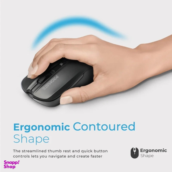 ماوس بی سیم پرومیت مدل CONTOUR