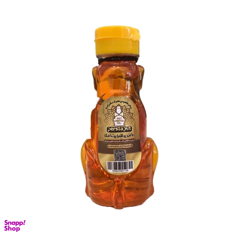 روغن مکمل ماهی سگ و گربه پرشیاپت مدل امگا 3 حجم 450 میلی لیتر