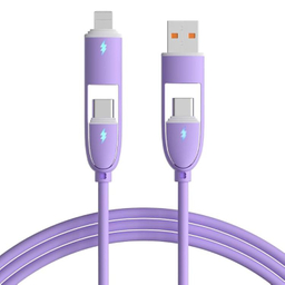 کابل شارژ USB/Type-C به Type-C/Lightning کد 5500044 طول 1 متر