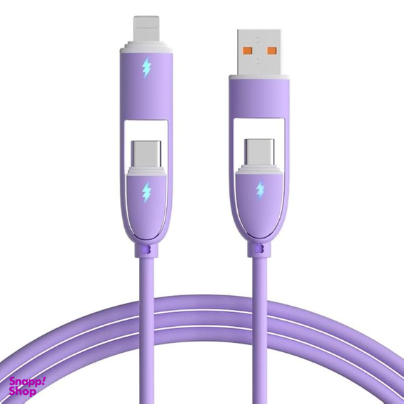 کابل شارژ USB/Type-C به Type-C/Lightning کد 5500044 طول 1 متر