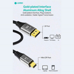 کابل تبدیل mini Display Port به Display Port کوتتسی کد 87401 طول 2 متر
