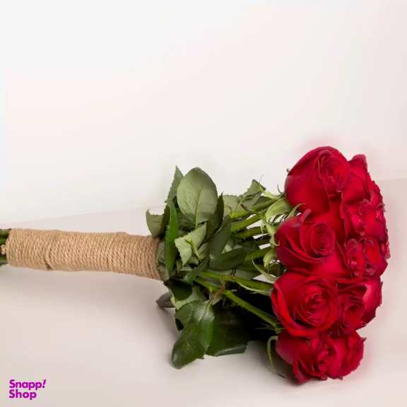 دسته گل رز طبیعی گل باختر کد 21323
