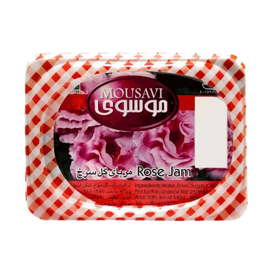 مربا گل سرخ موسوی وزن 225 گرم