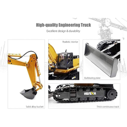 ماشین بازی کنترلی هوینا مدل HUINA 1510 RC Excavator