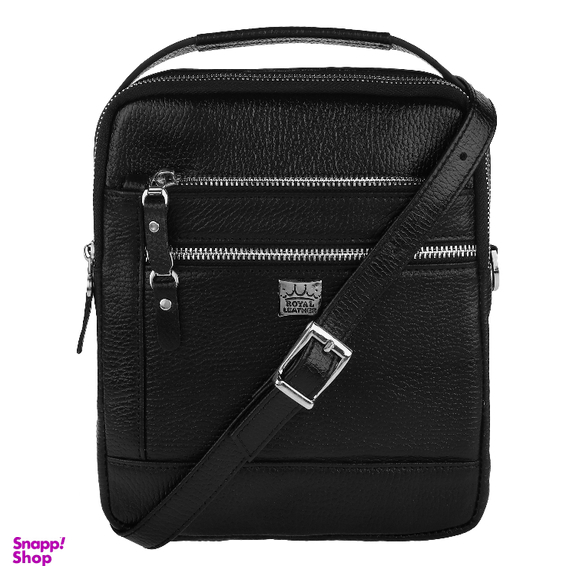 کیف دوشی مردانه رویال چرم کد W70