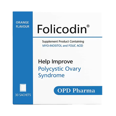 ساشه فولیکودین اوپی دی فارما طعم پرتقال بسته 30 عددی