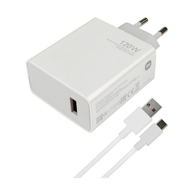 شارژر دیواری شیائومی مدل QC 120W کد 100877 به همراه کابل Type-C