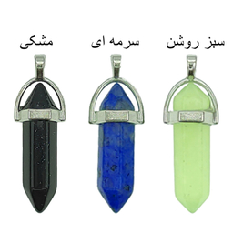 آویز گردنبند مدل سنگ منشوری