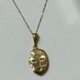 گردنبند طلا 18 عیار زنانه گالری سپینود طرح نقاب مدل NSG6