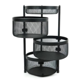 سبد سیب زمینی و پیاز 3 طبقه مدل چرخشی کد s35