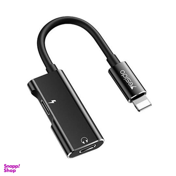 مبدل Aux Lightning یسیدو مدل YAU12 با قابلیت شارژ