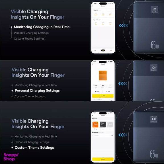 پاوربانک 65 وات 12000 میلی آمپر بیسوس مدل PPBLD2-65