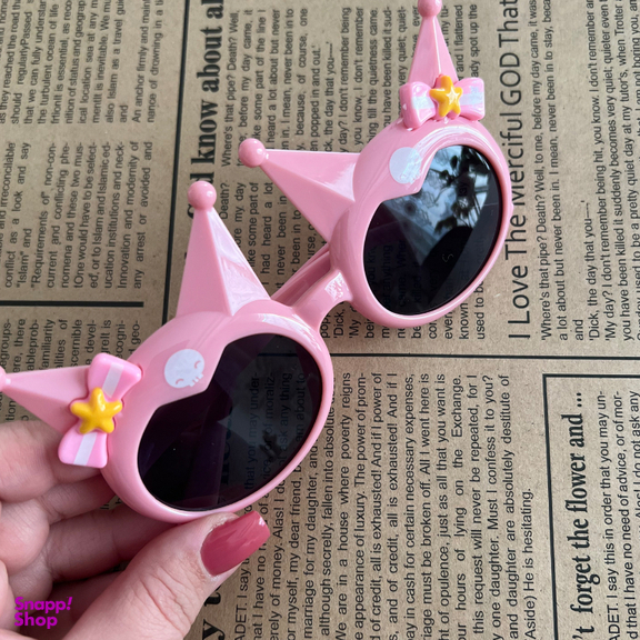 عینک آفتابی دخترانه طرح کرومی کد PINK.6