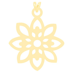 آویز گردنبند طلا 18 عیار زنانه کرابو طرح گل مدل Kr3755