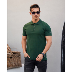پولوشرت مردانه مالدینی کد po-122 رنگ سبز تیره