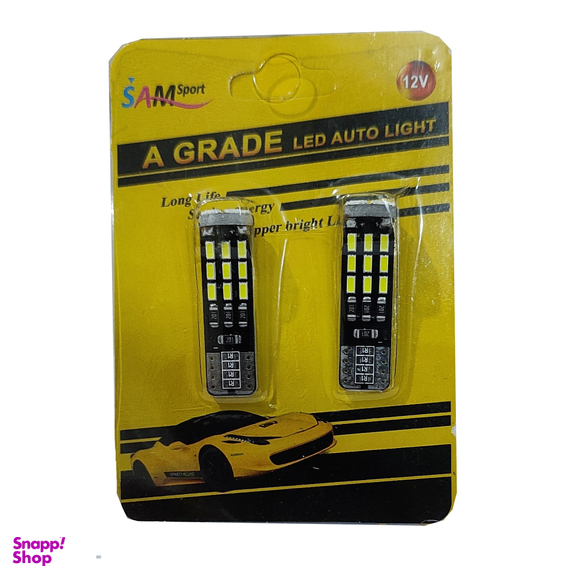 لامپ چراغ خودرو سام اسپرت مدل 24-SMD با نور سفید بسته 2 عددی