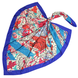 روسری زنانه آنالیا مدل ابریشم مزونی کد 9071