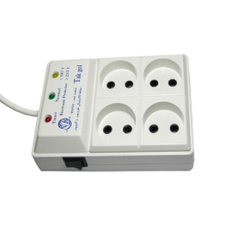 محافظ ولتاژ و چند راهی برق تک گل مدل Electronic 4 Sochets چهار خانه