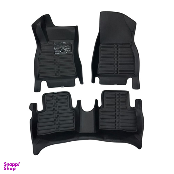 کفپوش 5 بعدی چرمی خودرو مدل PrY-01 مناسب تویوتا پریوس