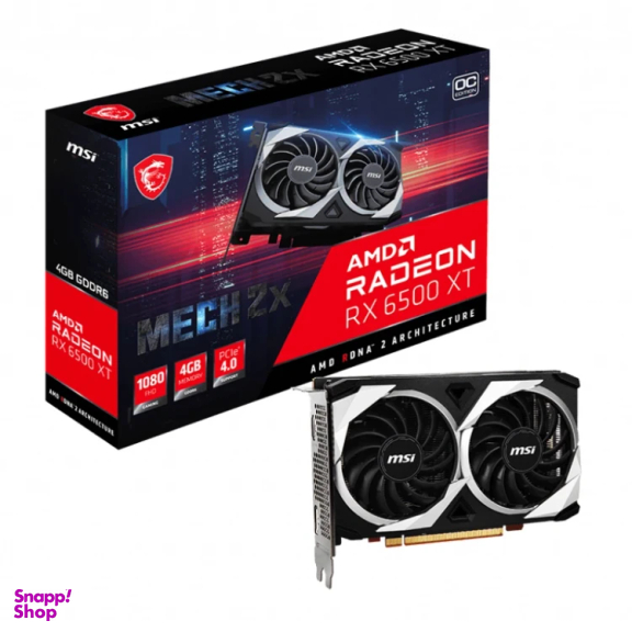کارت گرافیک ام اس آی مدل Radeon RX 6500XT MECH 2X 4G OC
