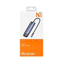 هاب 10 پورت USB-C مک دودو مدل HU-7420 طول 15 سانتی‌ متر