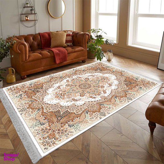 فرش ماشینی چاپی بدون تار و پور هانوکس مدل پارادایس کد IFK.312.00