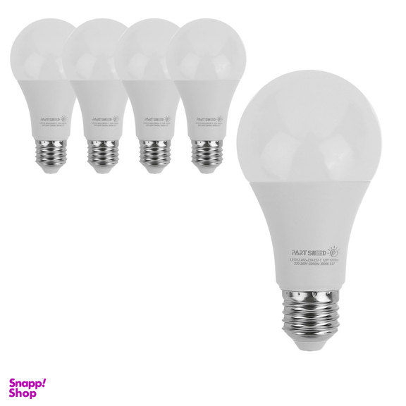 لامپ ال ای دی 12 وات پارت شید مدل Day Light پایه E27 بسته 5 عددی