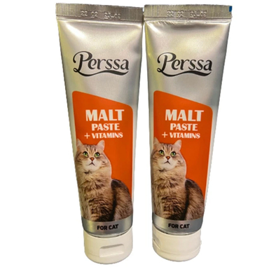 خمیر مالت گربه پرسا مدل مولتی ویتامین وزن 100 گرم بسته 2 عددی