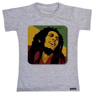 تیشرت آستین کوتاه دخترانه 27 مدل Bob Marley Color کد MH943