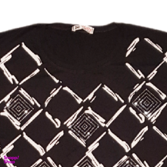 تیشرت زنانه کد 10100 رنگ مشکی