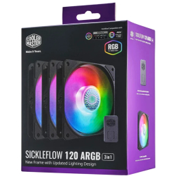 فن کیس کولر مستر مدل Sickleflow 120 ARGB بسته سه عددی