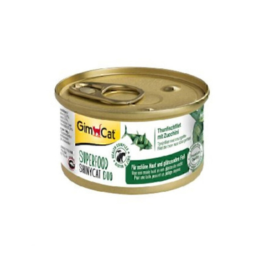 کنسرو غذای گربه جیم کت طعم ماهی تن و کدو وزن 70 گرم