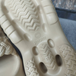 صندل زنانه پاپا مدل بافت دار نصر کد 128511 رنگ کرم