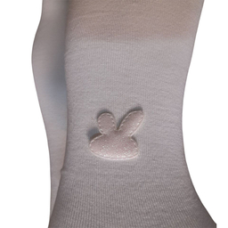 جوراب شلواری دخترانه تابش ایران پود مدل نخ پنبه طرح Khargoosh.sefid,shiri