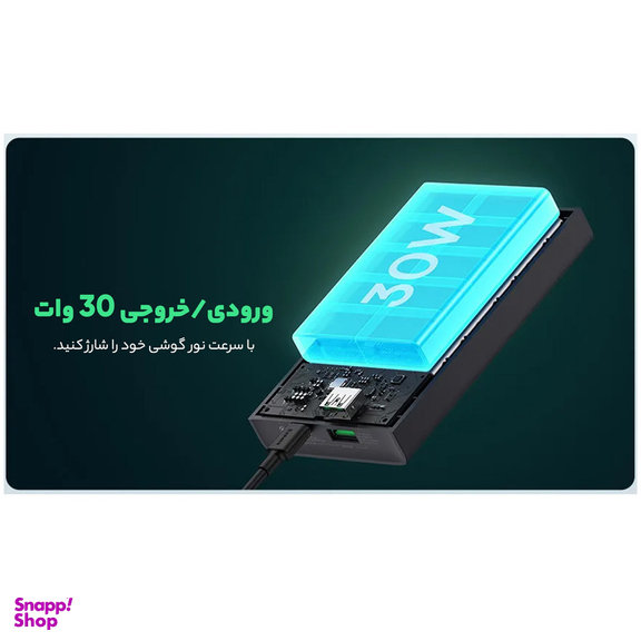 پاوربانک باسئوس مدل PPAD080102 ظرفیت 20000 میلی آمپر ساعت