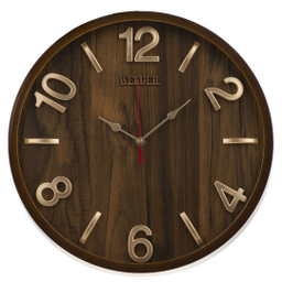ساعت دیواری ولدر طرح چوب کد 604