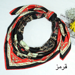 روسری زنانه آنالیا مدل ابریشم توییل دور دست دوز بهاری کد 9801