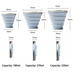 لیوان کوهنوردی بلک دیر مدل Silicone Cup ظرفیت 320 میلی لیتر