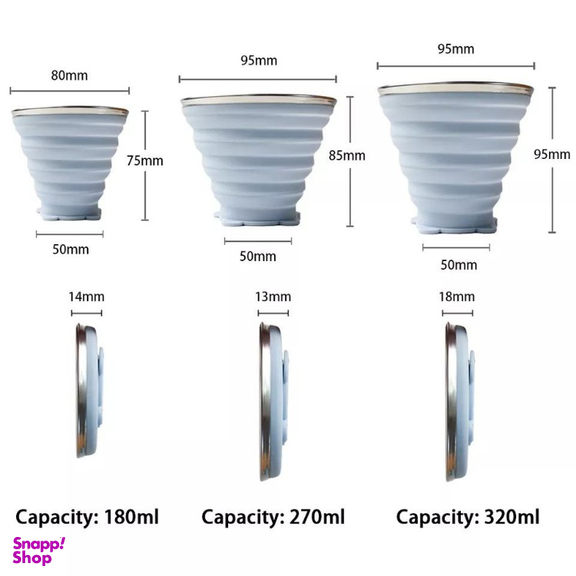 لیوان کوهنوردی بلک دیر مدل Silicone Cup ظرفیت 320 میلی لیتر