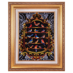 تابلو فرش دستباف سی پرشیا مدل پرندگان کد 902388