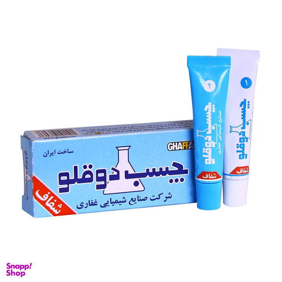 چسب دوقلو غفاری مدل E2 وزن 20 گرم