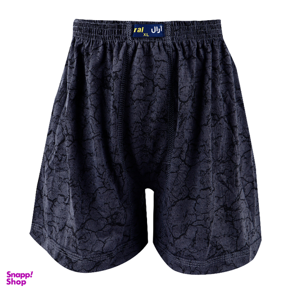 شورت مردانه آرال مدل پادار طرح روزنامه ای کد P700 بسته 6 عددی