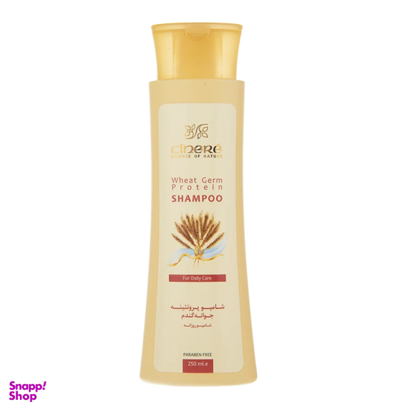 شامپو مو روزانه پروتئینه سینره مدل Wheat Germ حجم 250 میلی لیتر