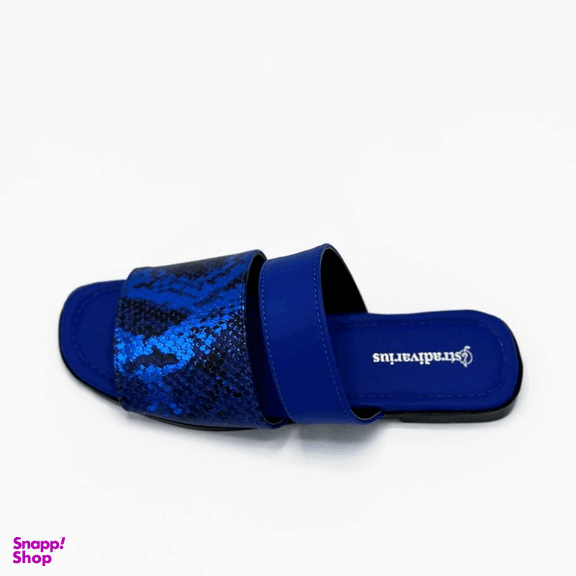 صندل زنانه دیوید جونز مدل Stradivarius-Sandal-SBu48 رنگ آبی