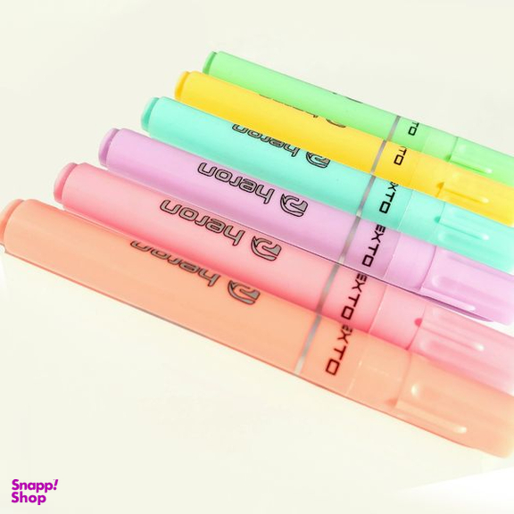 ماژیک علامت گذار هرون مدل پاستلی مجموعه 6 عددی