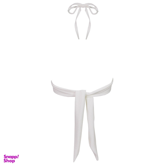 مایو زنانه ماییلدا مدل اسفنجی گره ای کد 4448-458 رنگ سفید